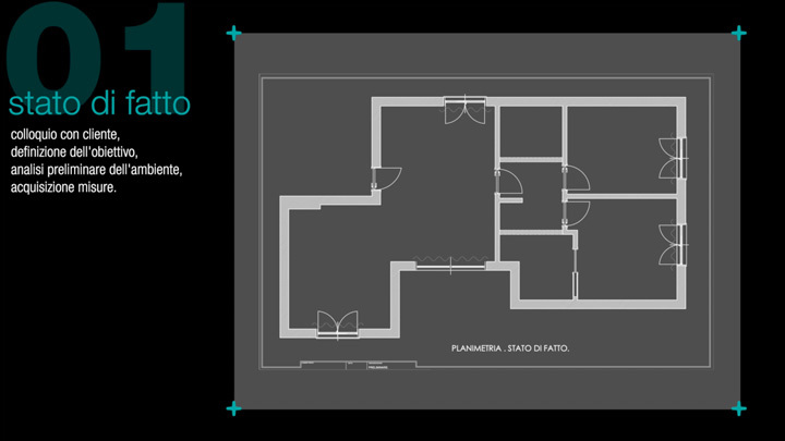 Stato di fatto del progetto casa